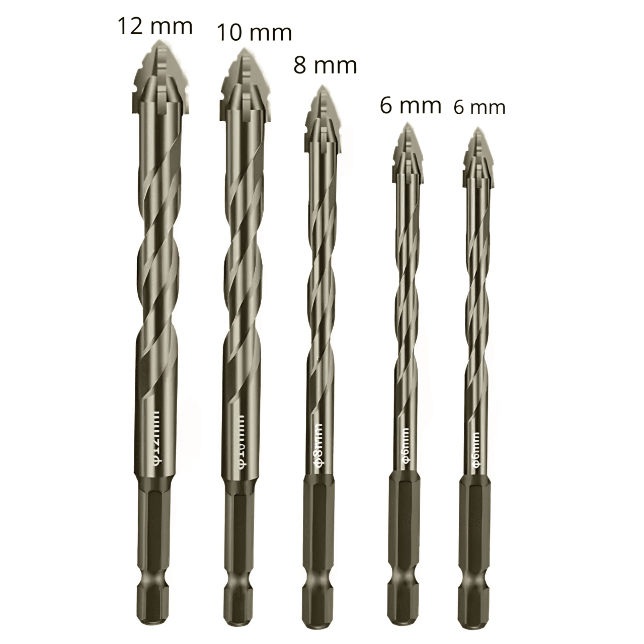 Conjunto com 5 Brocas Excêntricas Serrilhadas