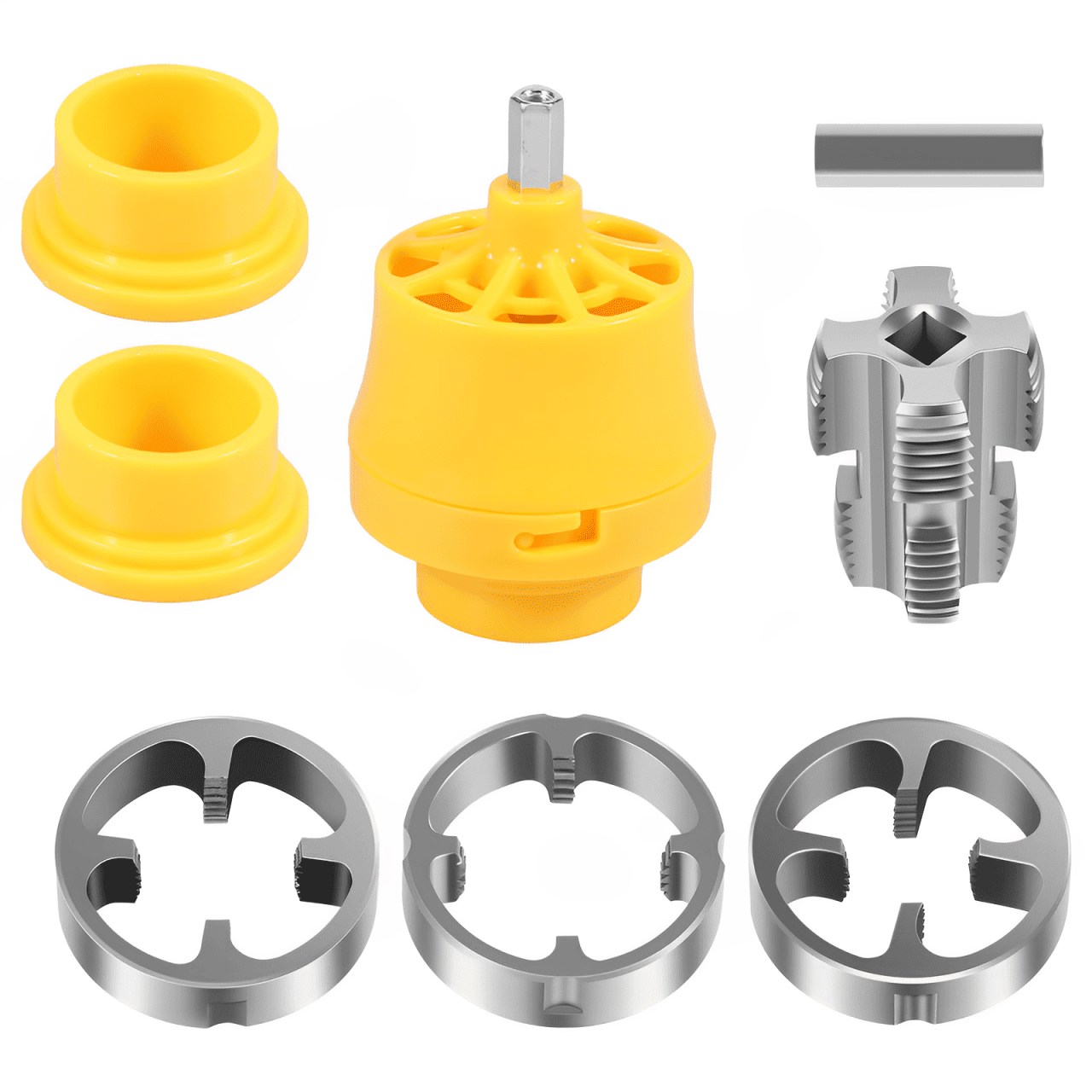 Conjunto Completo: Rosqueador Multiuso para Canos
