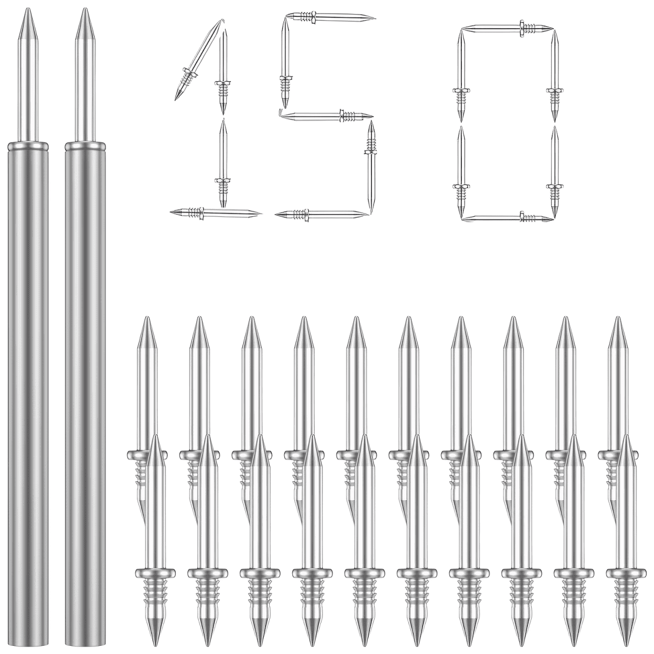 Prego com Duplo Encaixe para Acabamento Sem Marcas
