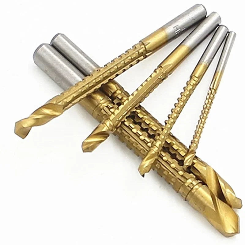 Conjunto de brocas serrilhadas HSS – Kit completo com 6 peças