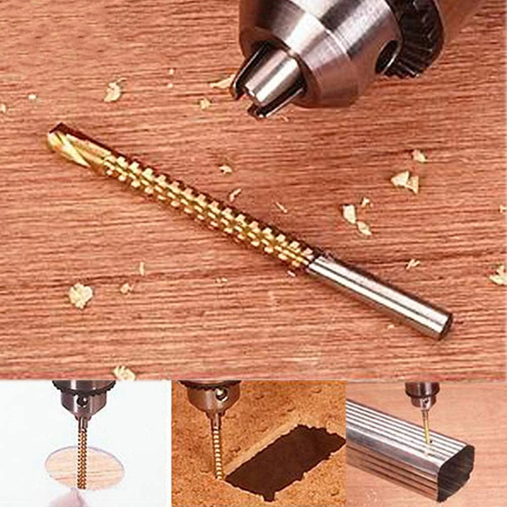 Conjunto de brocas serrilhadas HSS – Kit completo com 6 peças