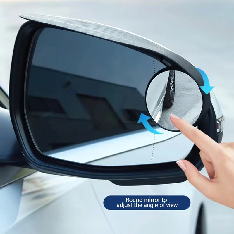 Espelho Auxiliar Retrovisor 360° com Proteção Contra Chuva