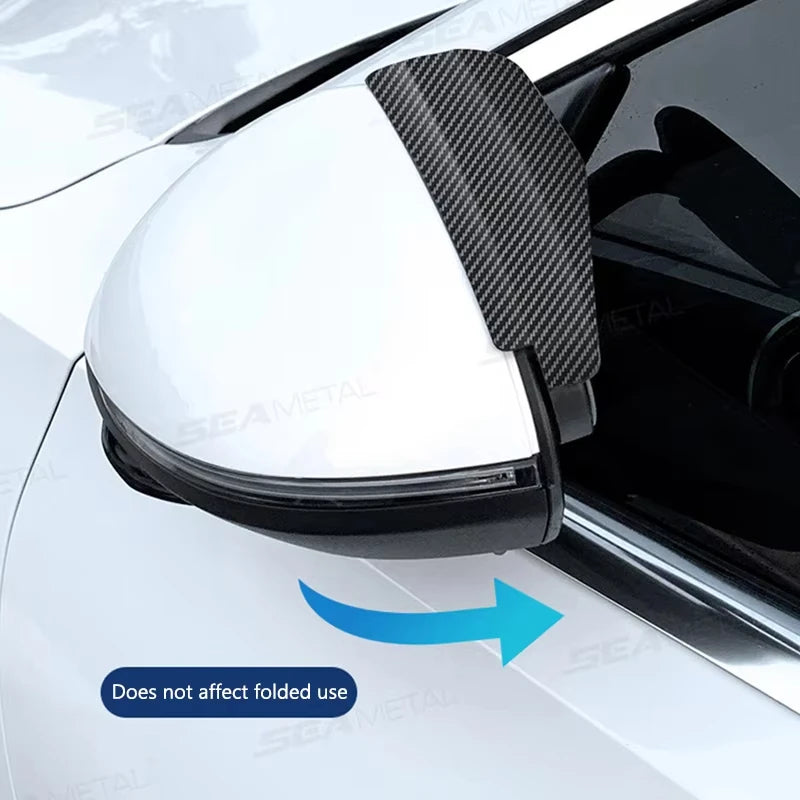 Espelho Auxiliar Retrovisor 360° com Proteção Contra Chuva