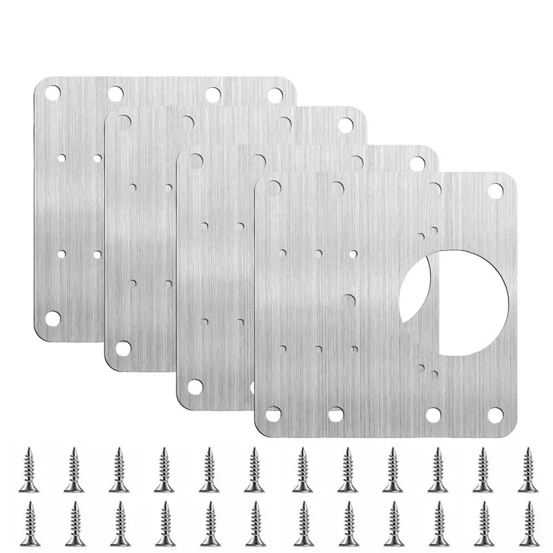 Placa de Reparação para Dobradiças – Ideal para Portas de Armários