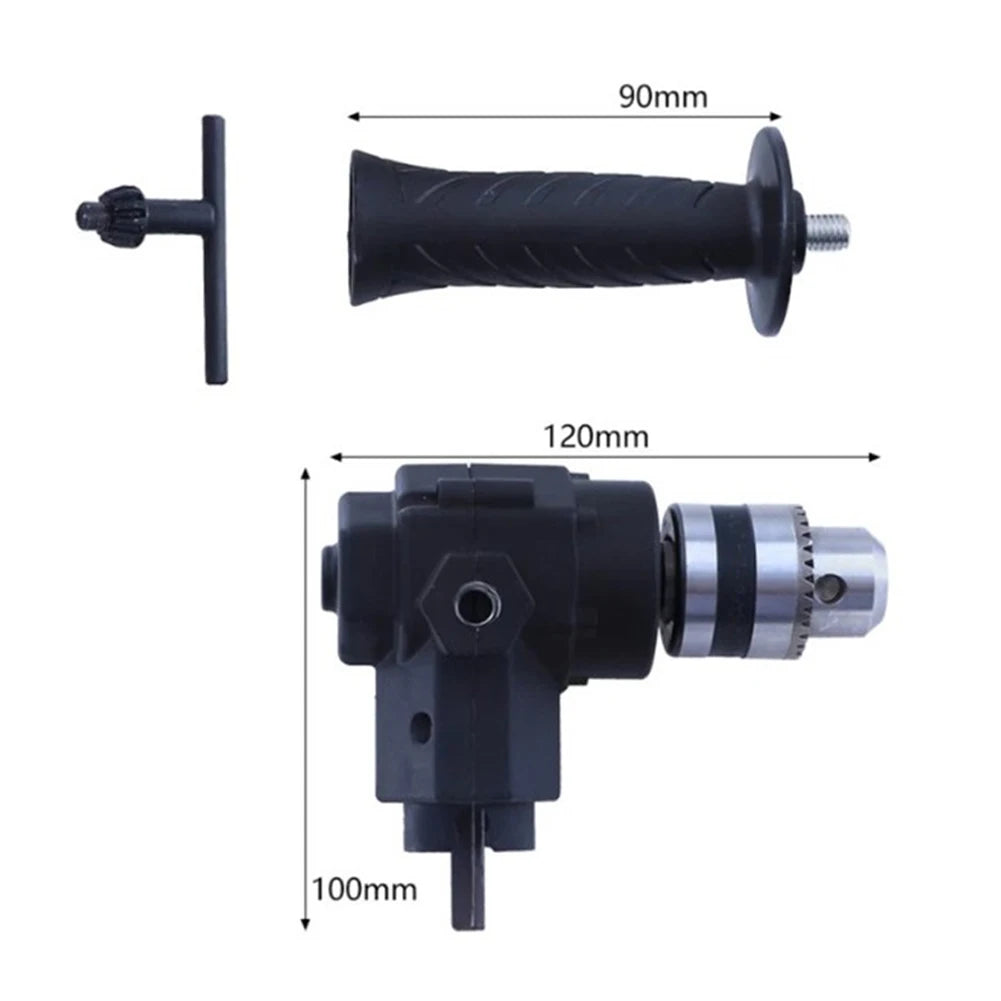 Conversor de Ângulo 90° para Furadeira/Parafusadeira