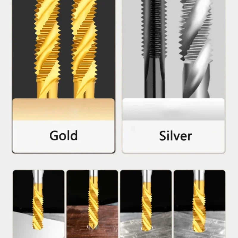 Kit Profissional de Brocas Rosqueadoras - Aço de Alta Performance