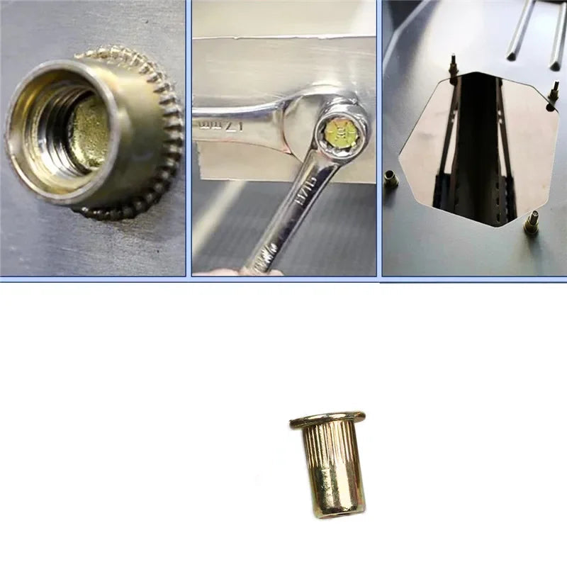 Porca Rebitável Galvanizada em Aço Carbono