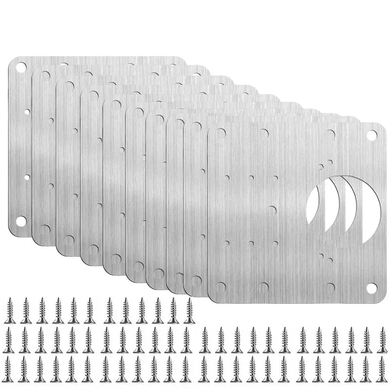 Placa de Reparação para Dobradiças – Ideal para Portas de Armários