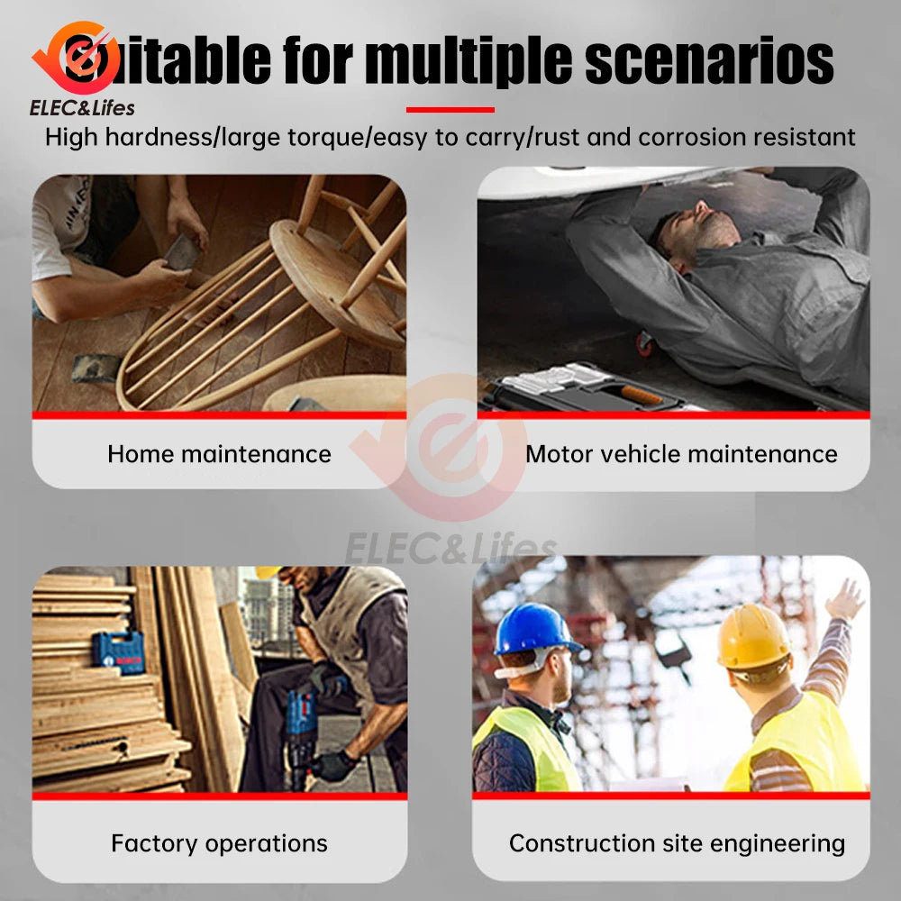 Chave Multifuncional Ajustável – 10 a 19mm com Adaptador Universal