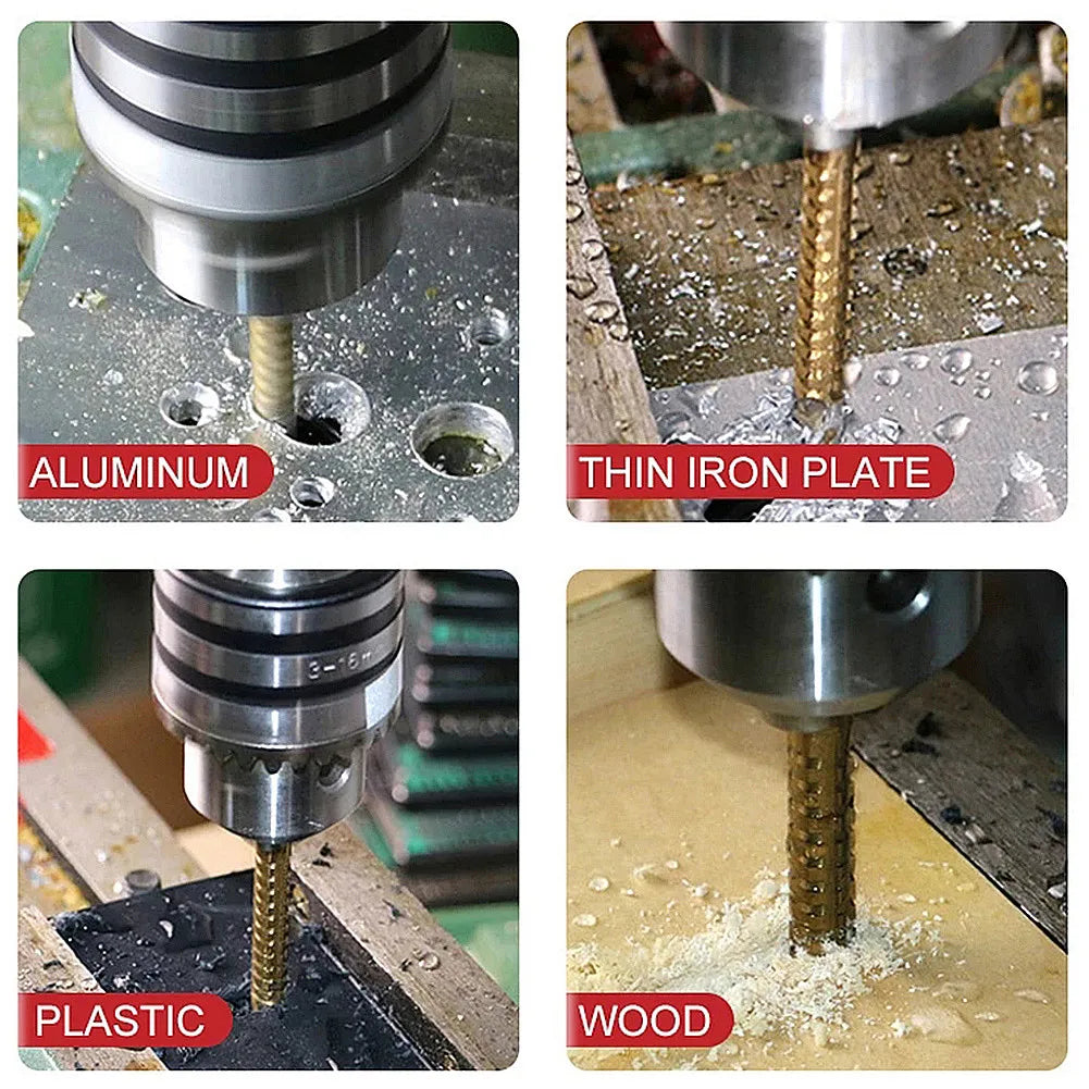 Conjunto de Brocas Multiuso com Revestimento de Titânio - 6 Peças