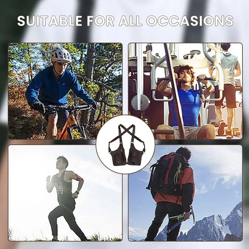 Bolsa Tática Impermeável Multiuso com Alça Dupla e Antifurto – Estilo Outdoor