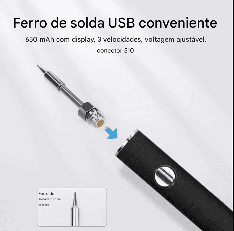 Caneta de Solda USB para Pequenos Consertos