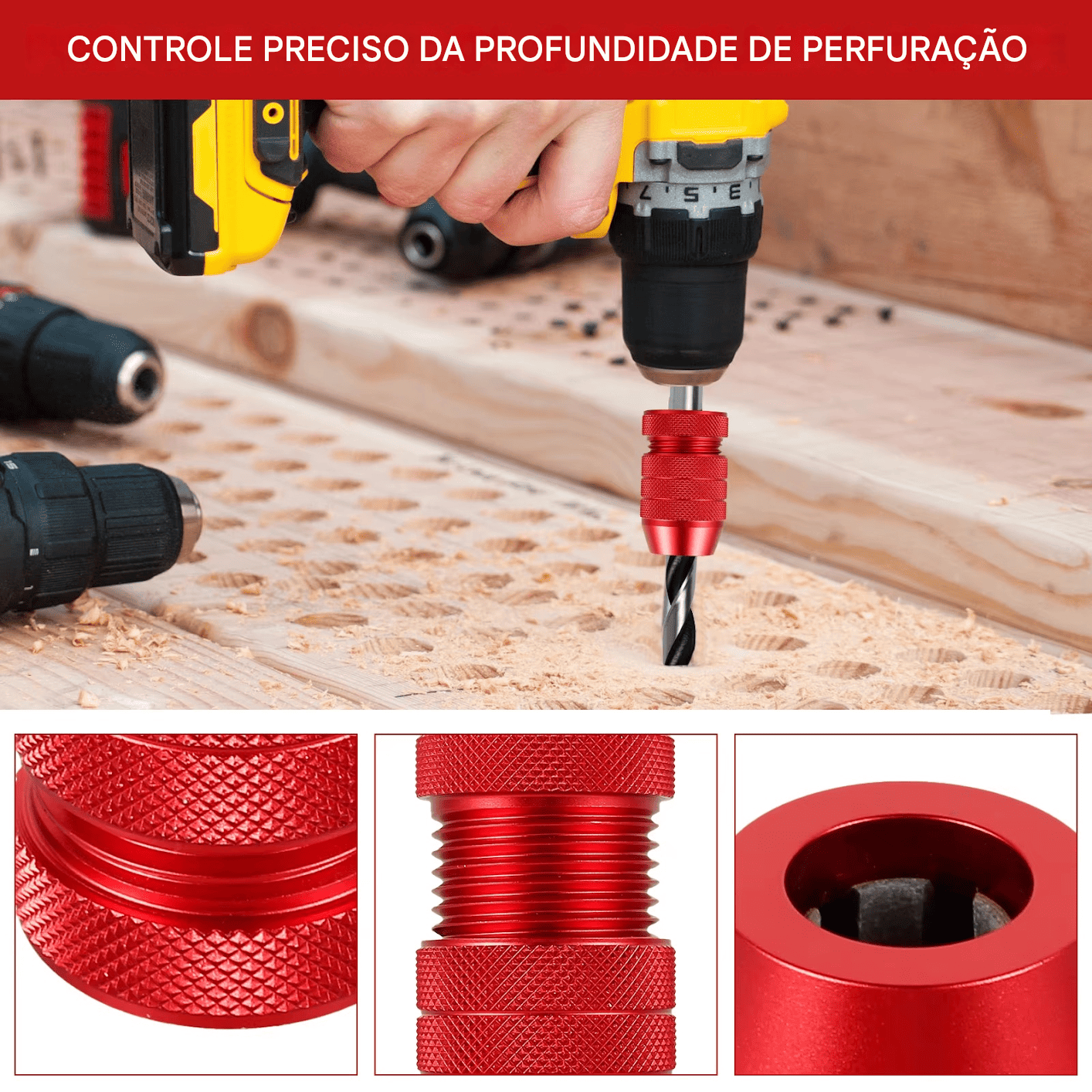 Limitador de Profundidade para Broca – 2 Peças