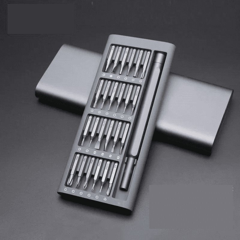Kit Magnético de Chave de Fenda e Bits para Reparação Original 24 em 1 - Parafuso solto