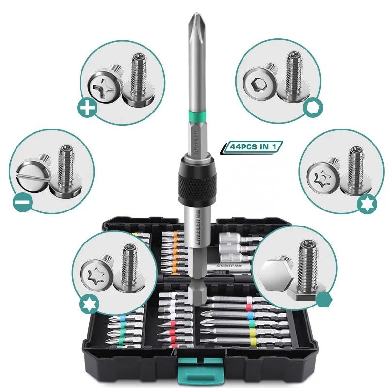 Kit para Parafusadeira com 44 Chaves - Parafuso solto