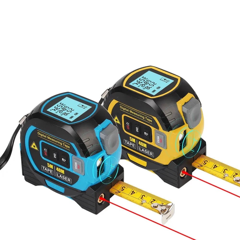 Trena, Régua e Medidor de Distância com Luz de Fundo e Display LCD de 5m - Parafuso solto
