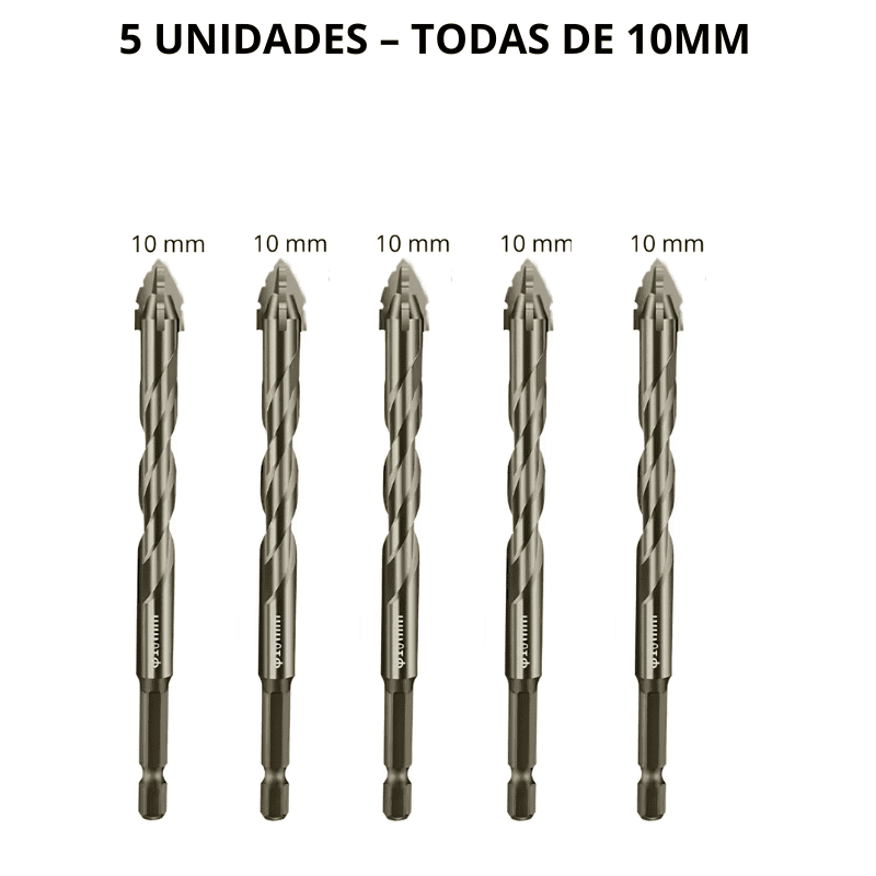 Conjunto com 5 Brocas Excêntricas Serrilhadas