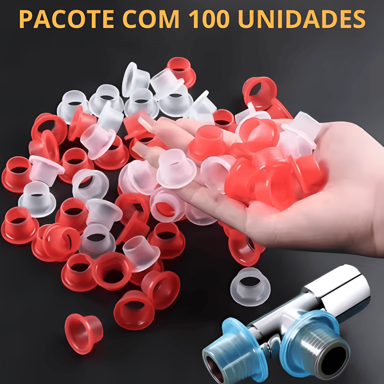 Anel de silicone para vedação