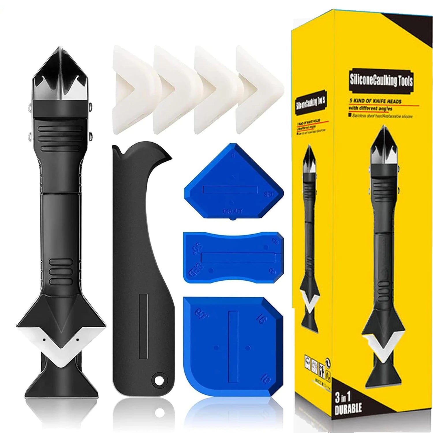 Kit 3 em 1 para Remoção e Acabamento de Silicone