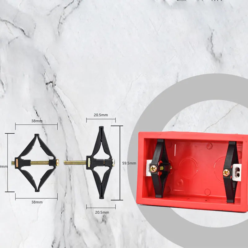 Kit de Reparo para Caixa de Interruptor Solto – Ajustável até 80mm