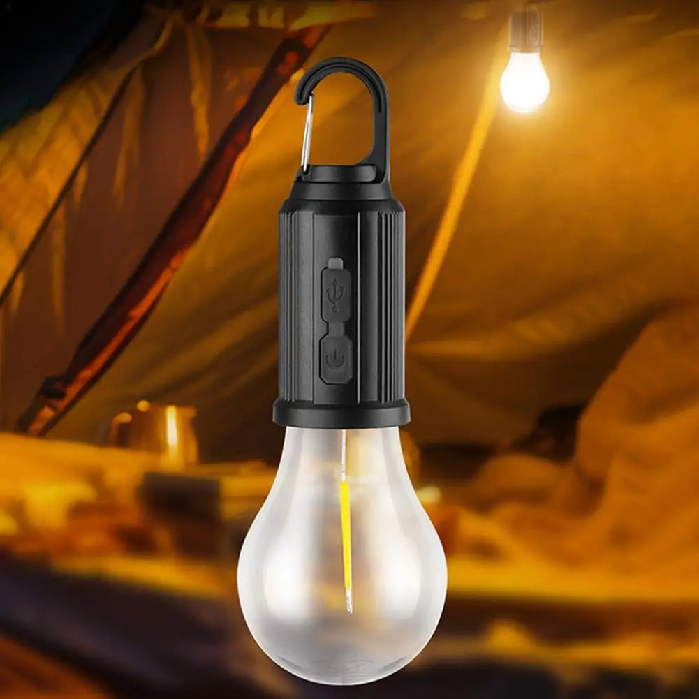 Lâmpada LED Recarregável USB e Solar