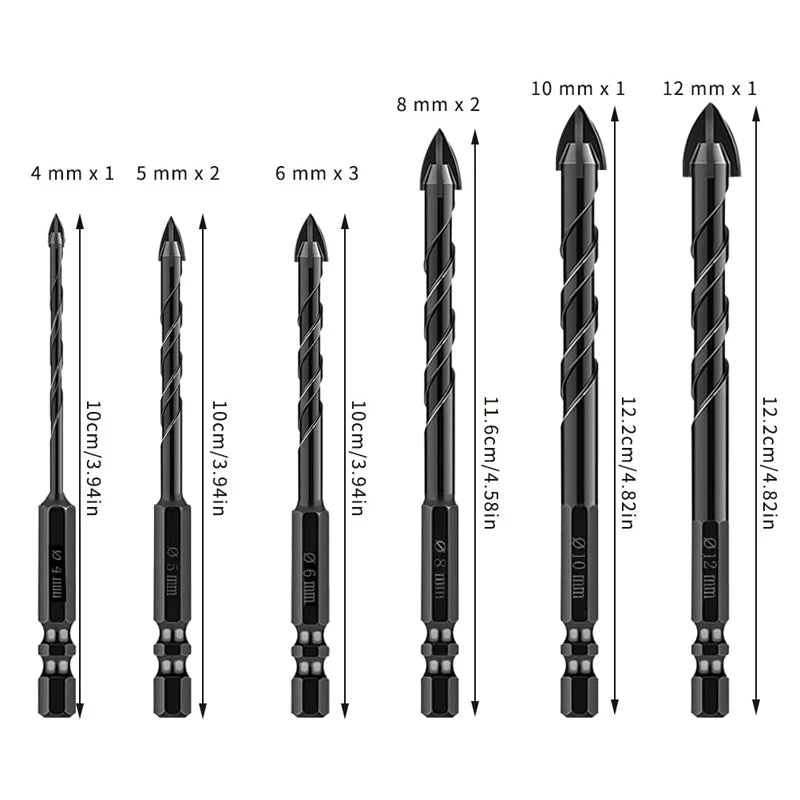 Conjunto de Brocas MultiFuro - Kit com 6 Unidades