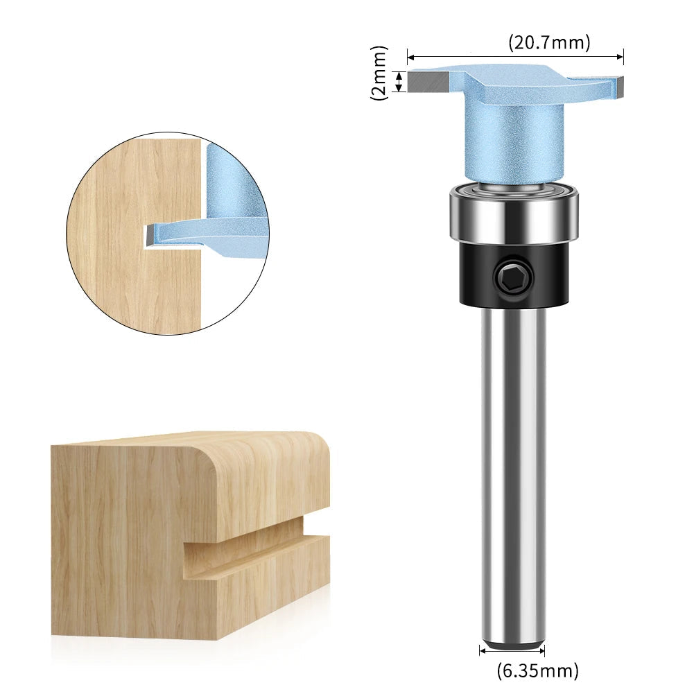 Fresa T-Slot 6,35mm (1/4”) para Tupia – Corte Profissional em Madeira e MDF
