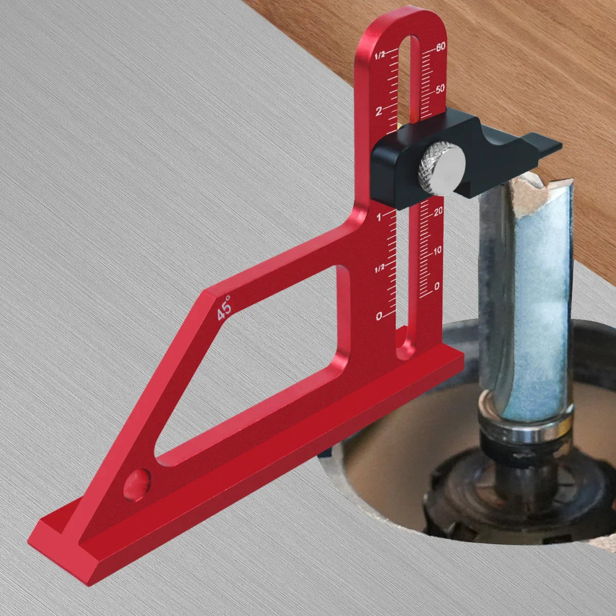 Medidor Ajustável de Profundidade 0-60mm para Serra e Tupia
