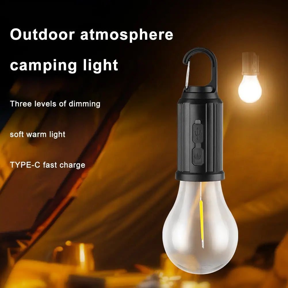 Lâmpada LED Recarregável USB e Solar