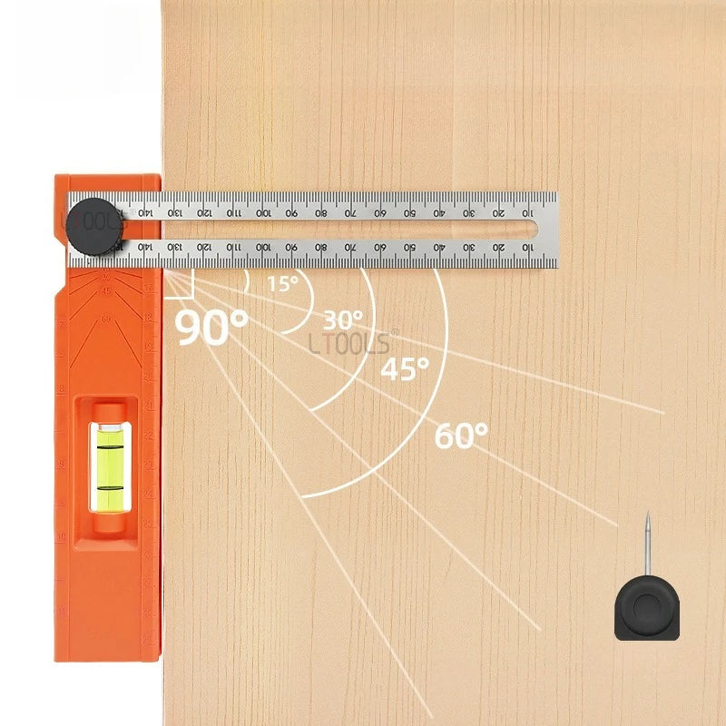Régua de Medição e Marcação Ajustável