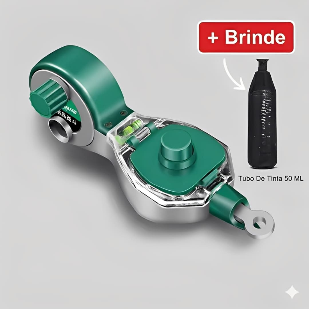 Marcador de Linha com Nível para Carpintaria e Construção