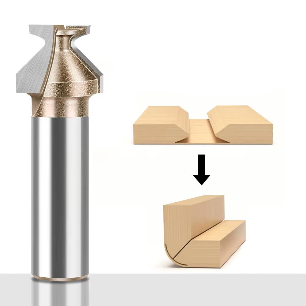 Fresa Arco Dobra R8 para Tupia Haste 1/4" e 1/2" – Ideal para Portas e Móveis